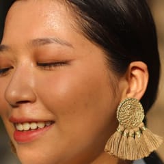 Jute Tassel Earings