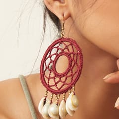 Crochet Shell Earrings