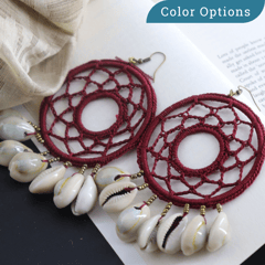 Crochet Shell Earrings