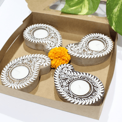 Paisley Diya Set of 2