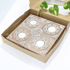 Square Diya Set of 2