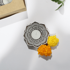 Octagon Diya Set of 2