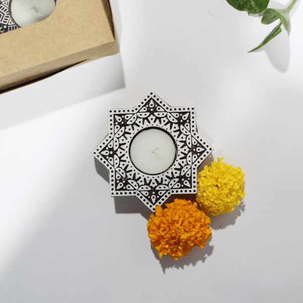 Star of Lakshmi Diya Set of 2