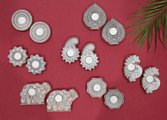 Round Diya Set of 2