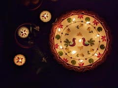 Large Diya Peacock