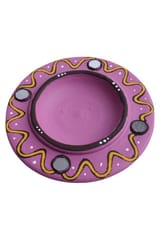Terracotta Purple Long Diya