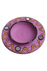 Terracotta Purple Long Diya