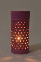 Terracotta Lilac Cylinder Lampshade