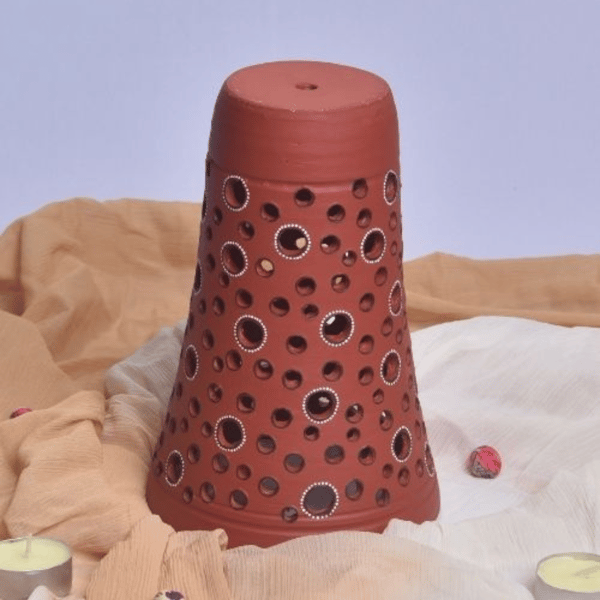 Terracotta Vase Lampshade