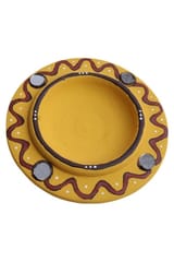 Terracotta Yellow Long Diya