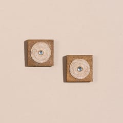 Square Wooden Block Studs