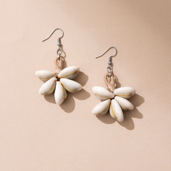 Cowry Jute Earrings