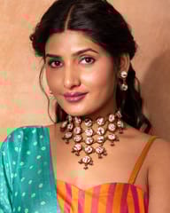 Brown Tie & Dye Earrings
