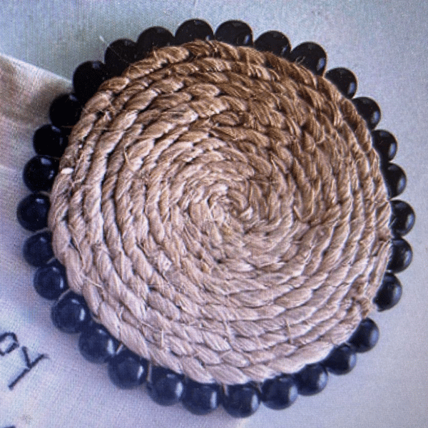 Banana Fibre Coasters Black