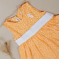 Kattan Kids Poppy Orange Dress
