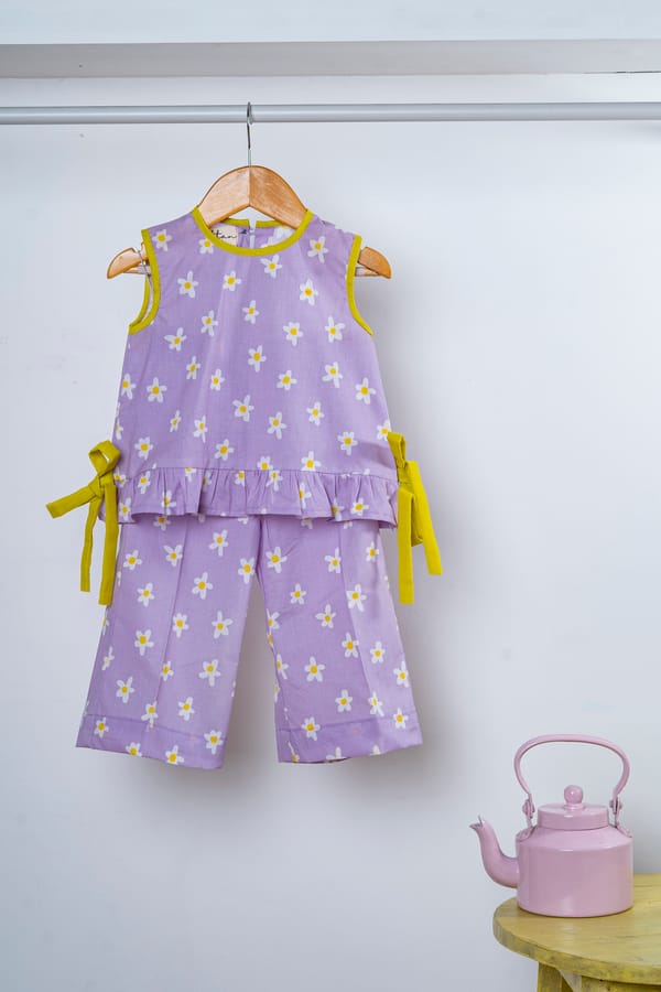 Girls Lilac Daisy Co Ord Set